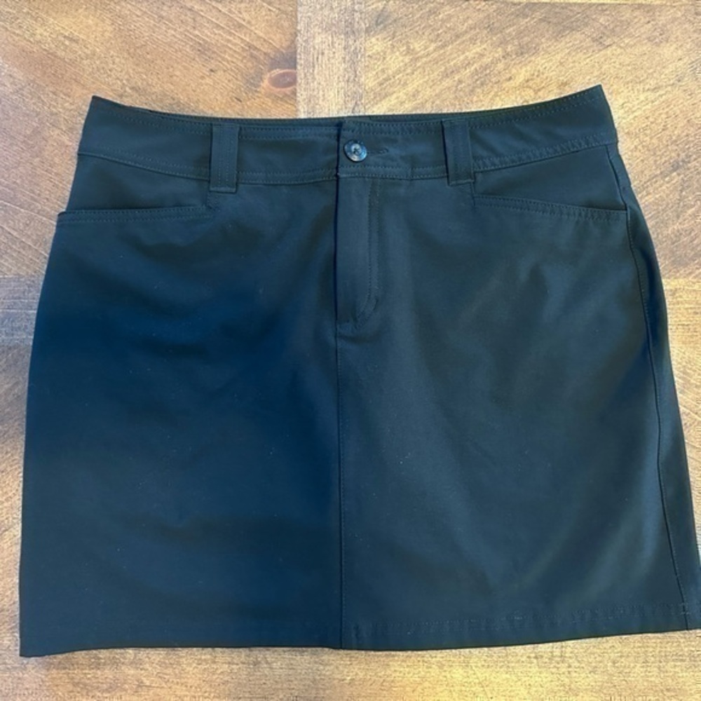 UEC EDDIE BAUERr Adventurer 2.0 Active Skirt Skort Black Women's Size 6